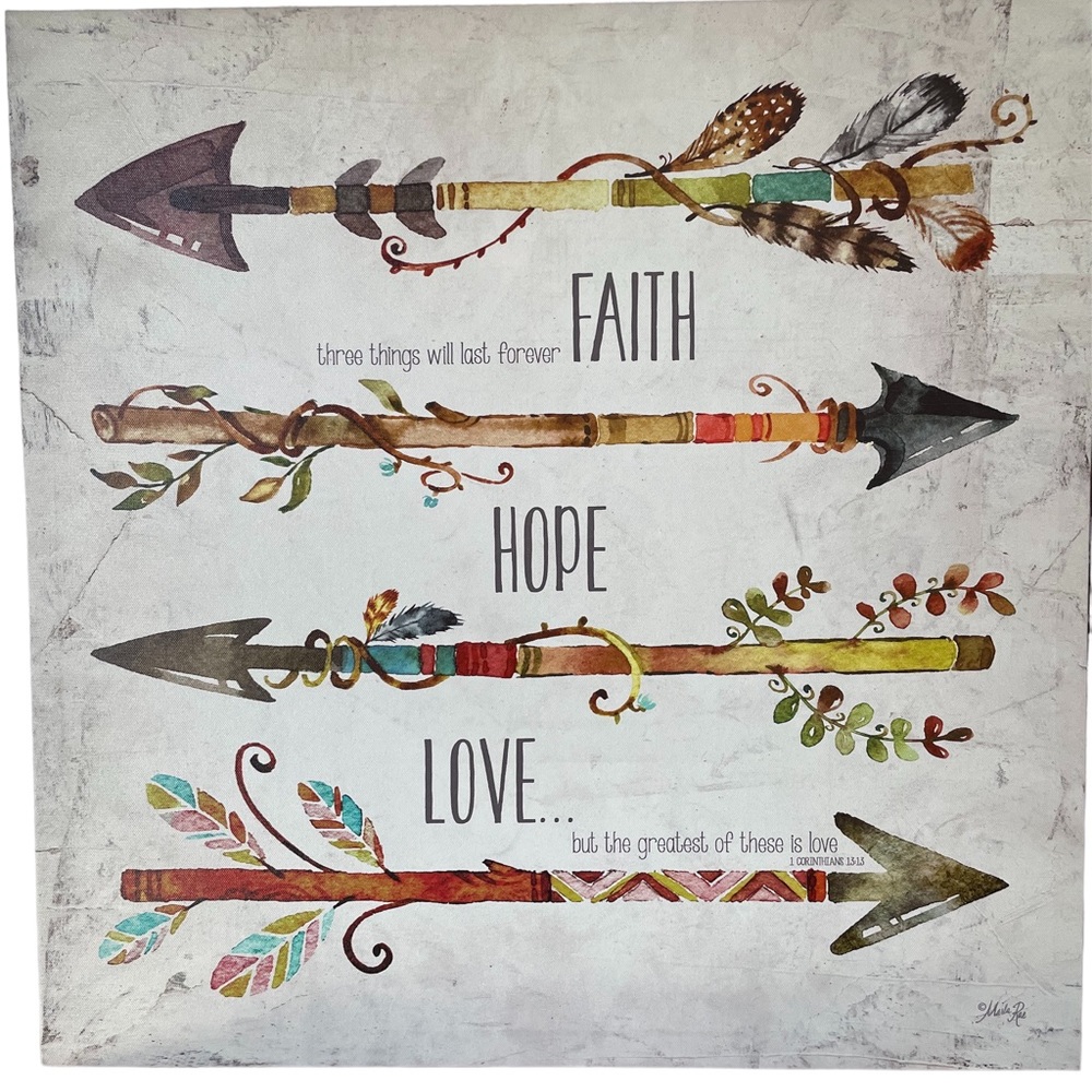 Faith, Hope & Love Wall Frame
